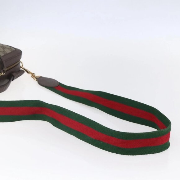 GUCCI Ophidia GG Supreme Web Sherry Line Bag PVC Beige 550622 Auth 149185 - Picture 8 of 16